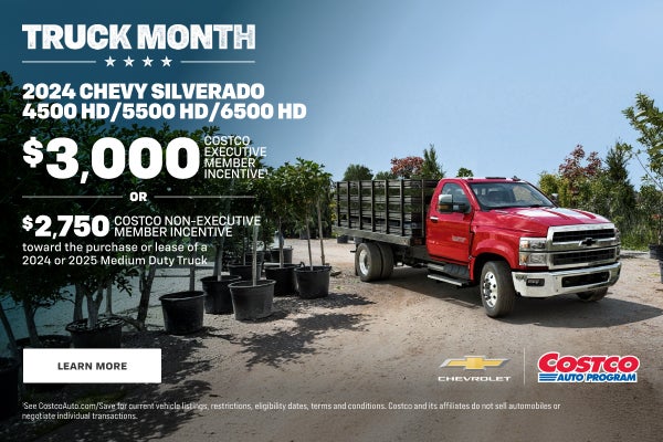 2024 Chevy Silverado 4500 HD, 5500 HD, 6500 HD. $3,000 COSTCO EXECUTIVE MEMBER INCENTIVE OR $2,75...